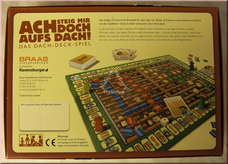 Ach steig mir doch aufs Dach! Brettspiel, von Ravensburger