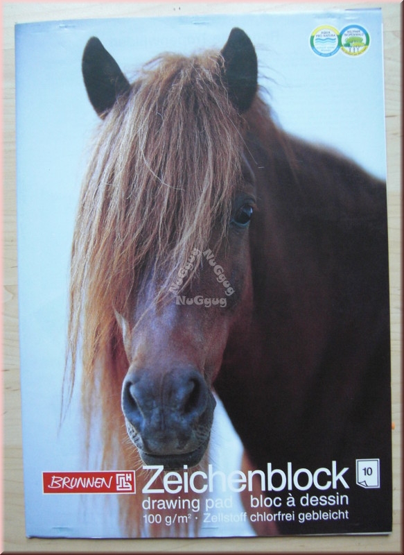 Zeichenblock DIN A3, 10 Blatt 100g/m², blanko, von Brunnen, Art.-Nr. 47903