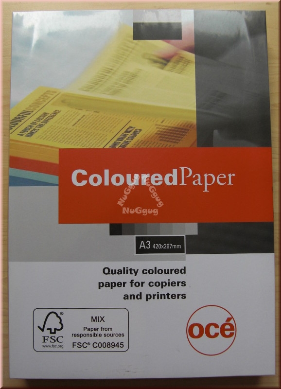 Kopierpapier A3 Canon Coloured océ, pastell lila, 120 g/m², 250 Blatt, Druckerpapier