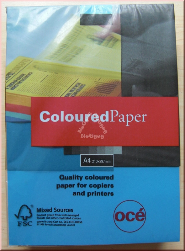 Kopierpapier A4 Canon Coloured océ, dunkelblau, 80 g/m², 500 Blatt, Druckerpapier