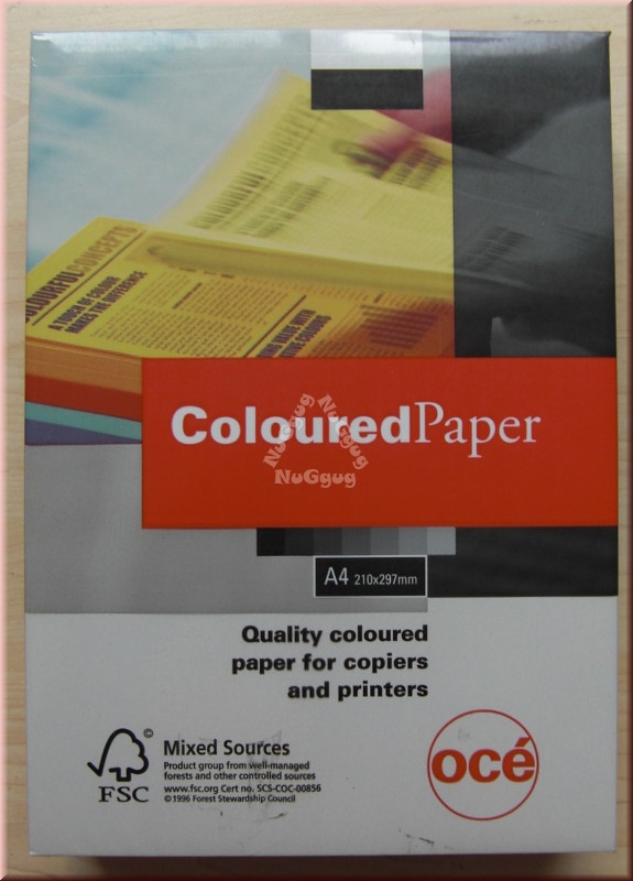 Kopierpapier A4 Canon Coloured océ, mittelgrau, 80 g/m², 500 Blatt, Druckerpapier