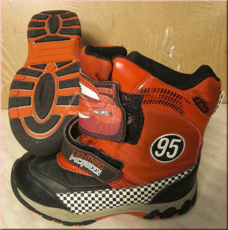 Lightning McQueen Winter-​Boots, gefüttert, rot/schwarz, Größe 29