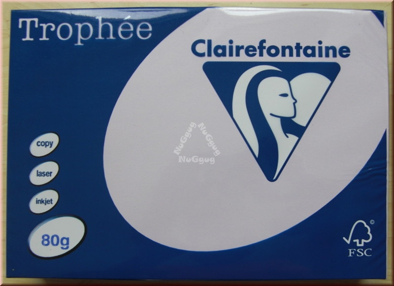 Kopierpapier A4 Clairefontaine Trophée 1872, lila, 80 g/m², 500 Blatt, Druckerpapier