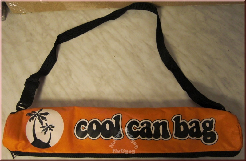 Dosen Kühltasche "cool can bag" , Dosenkühler, Orange/Schwarz