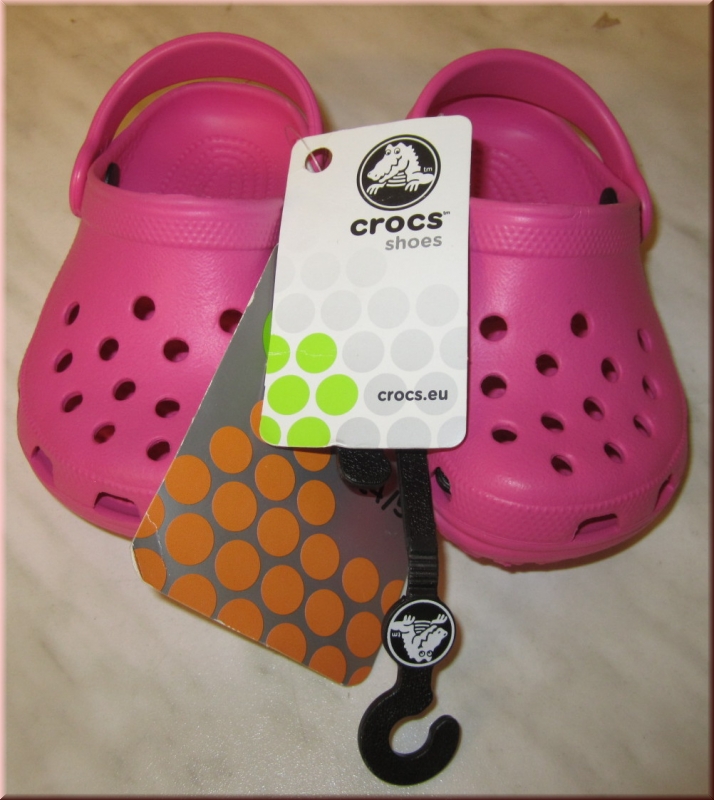 Crocs Classic Kids Clogs, Größe 4/5, Fuchsia