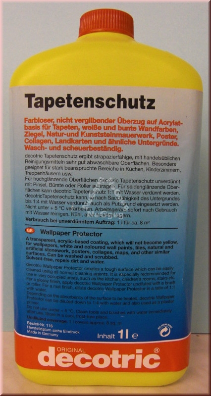 Tapetenschutz, Elefantenhaut, von decotric, 1 Liter