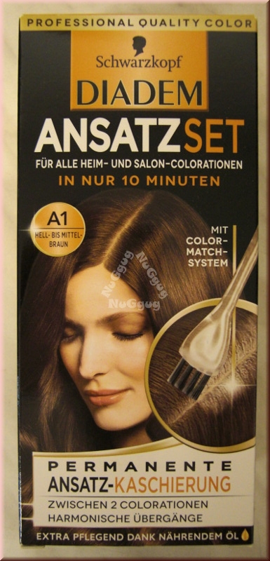 Schwarzkopf Diadem Ansatz-Set A1, Hell- bis Mittelbraun