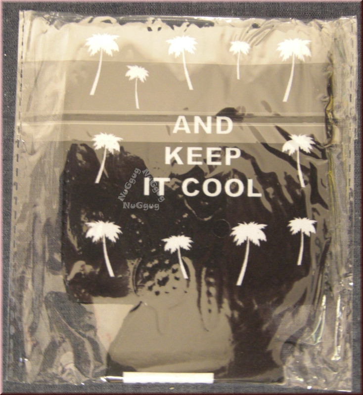 Dosenkühler "KEEP MOVING FORWARD AND KEEP IT COOL", schwarz, neopren
