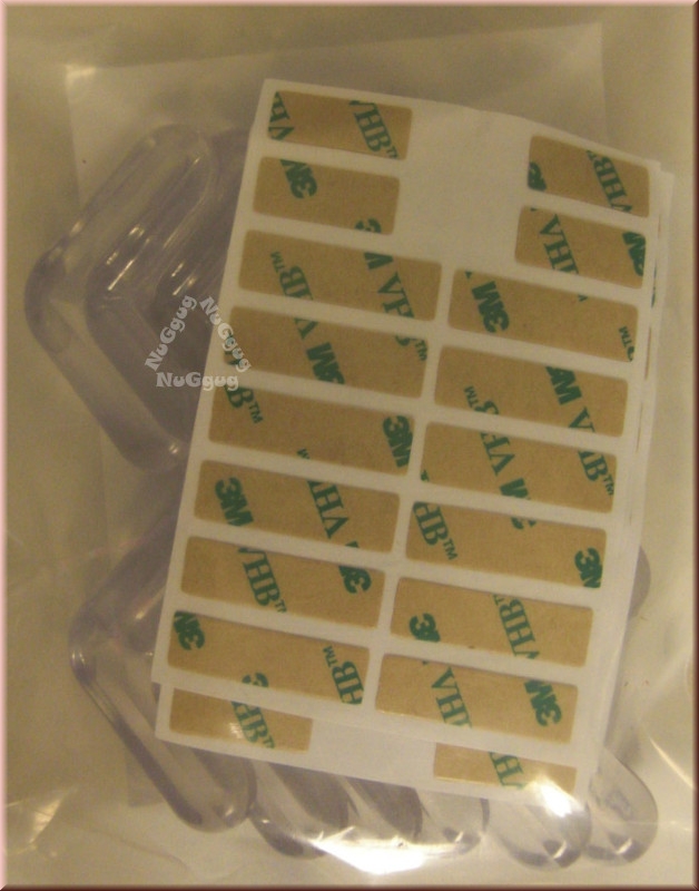 Keroos Eckenschutz/Kantenschutz aus Silikon für Tischplatten und Schrankkanten, 12 Stück