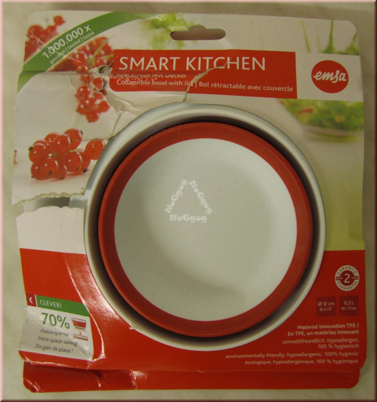 Emsa Smart Kitchen Falt Schale 0,3 L mit Deckel