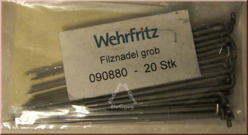 Filznadeln grob, 20 Stück, von Wehrfritz