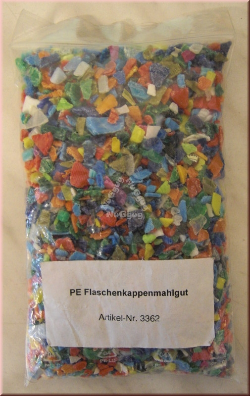 PE Flaschenkappenmahlgut bunt