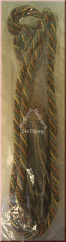 Gardinen Raffhalter Kordel mit Quaste, Farbe Gold/Grün/Kupfer
