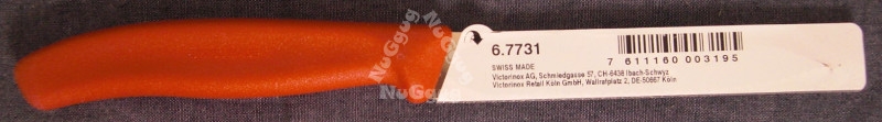 Gemüsemesser von Victorinox 67731, Edelstahl, 21 cm, Kunststoff, rot, Universalmesser