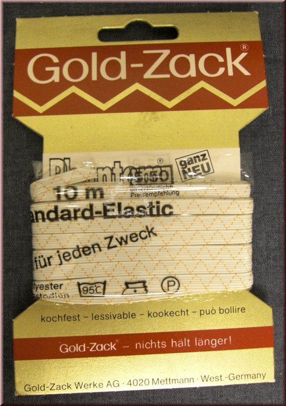 Gold-Zack Standard-​​Elastic, Gummilitze, 5 mm, 10 m