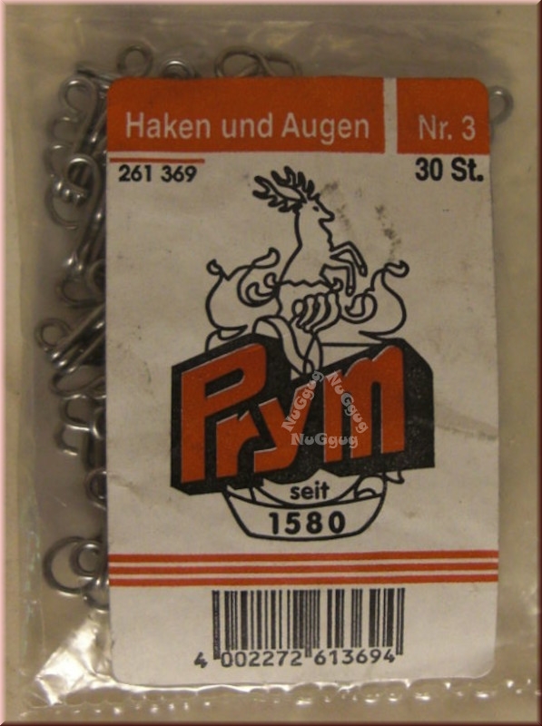 Haken und Augen, Prym 261369, 30 Stück