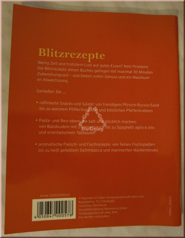 Essen & Genießen Blitzrezepte, 64 Seiten, von Happy Books