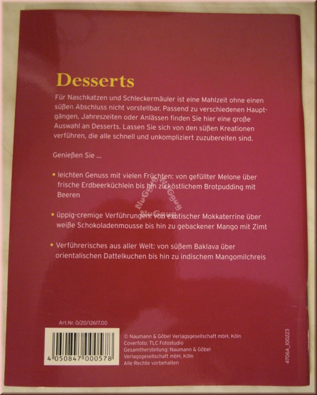 Essen & Genießen Desserts, 64 Seiten, von Happy Books