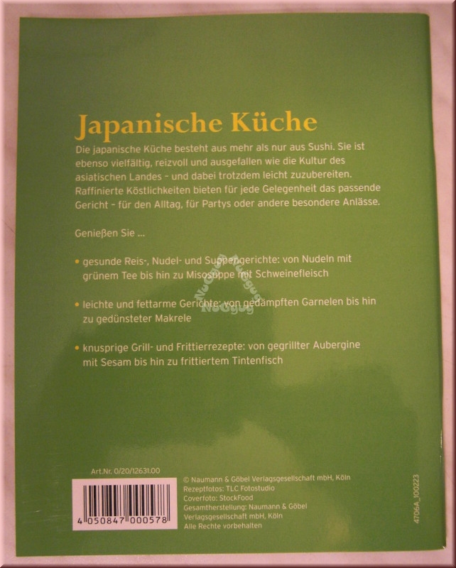 Essen & Genießen Japanische Küche, 64 Seiten, von Happy Books