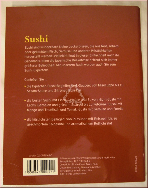 Essen & Genießen Sushi, 64 Seiten, von Happy Books