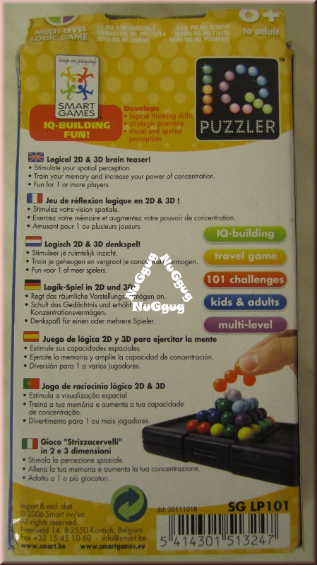 IQ Puzzler, das kniffelige Puzzlespiel, 3D-Knobelspiel