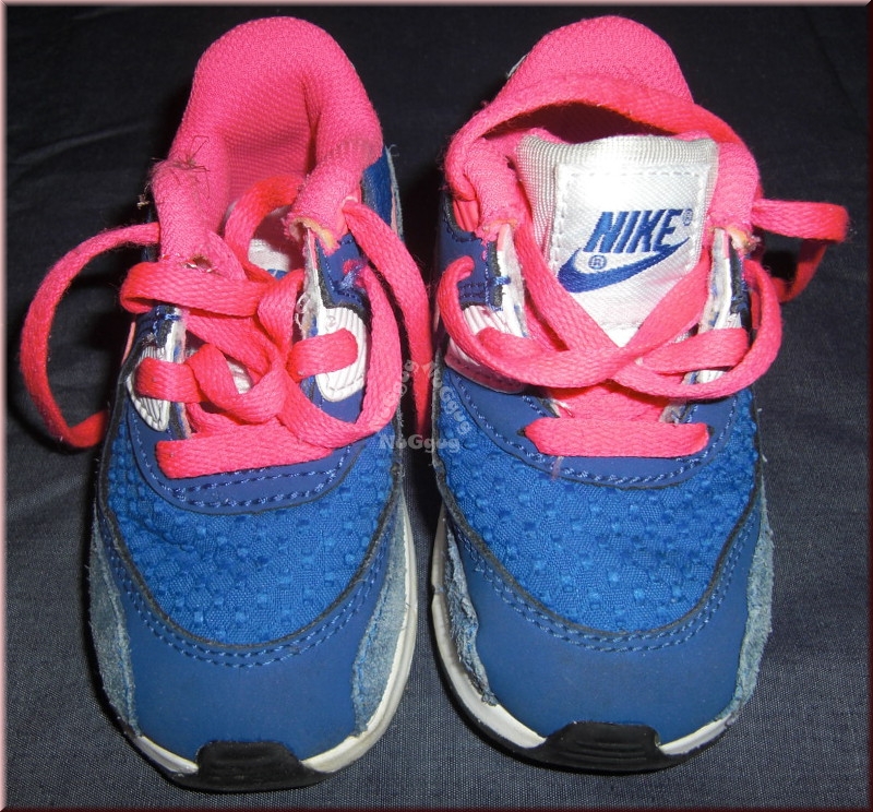 Nike Air Max 90 2007, 408112-121, blau/weiß/rosa, Größe 22
