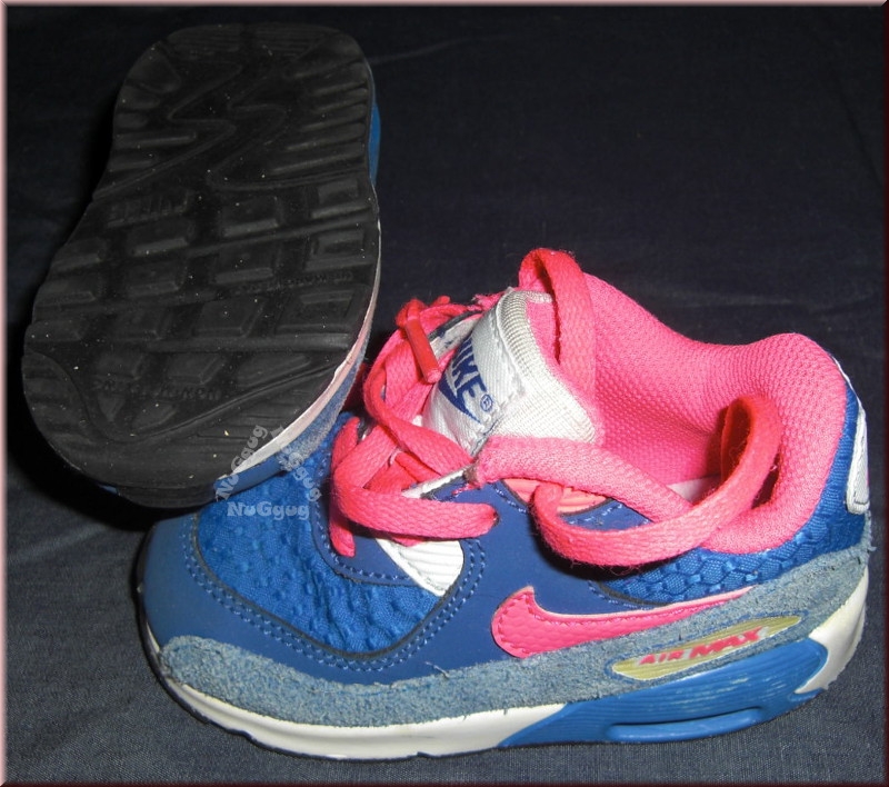 Nike Air Max 90 2007, 408112-121, blau/weiß/rosa, Größe 22