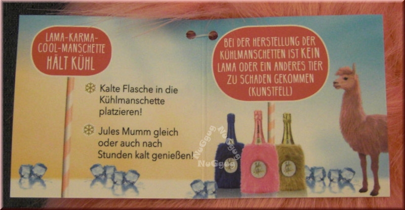 Lama Karma Cool Manschette, pink, Sektkühler, Flaschenkühler