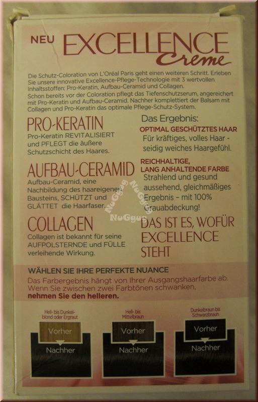 L'ORÈAL Excellence Creme 3, Dunkelbraun