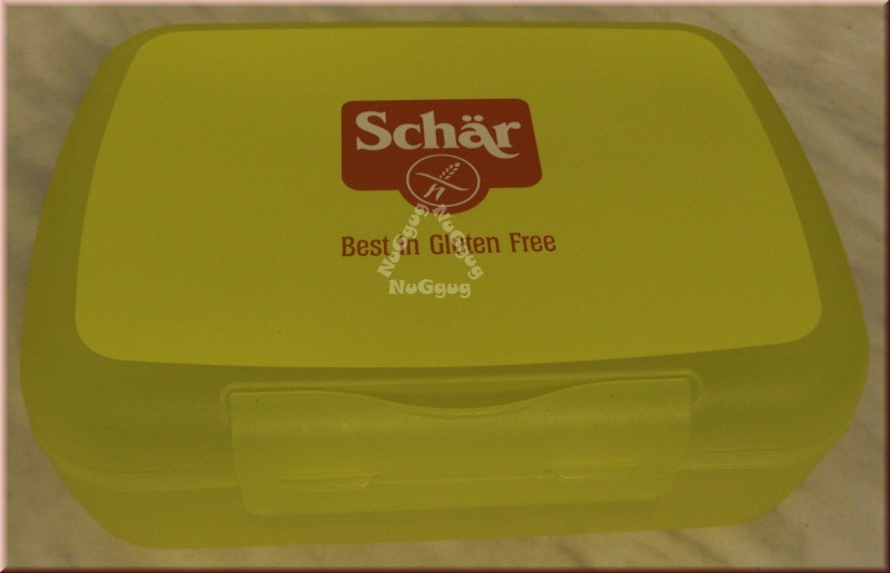 Brotbox "Schär", gelb, 21 x 15 x 7 cm, Brotdose, Lunchbox