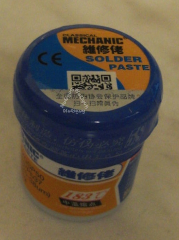 Lötpaste für Lötzinn XGSP50, 42 Gramm, Sn63/Pb37, 20-38um, Mechanic Solder Paste