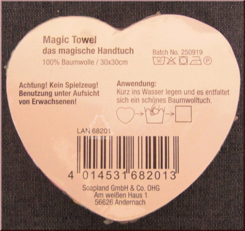 Zauberhandtuch Prinzessin, Magic Towel Princess