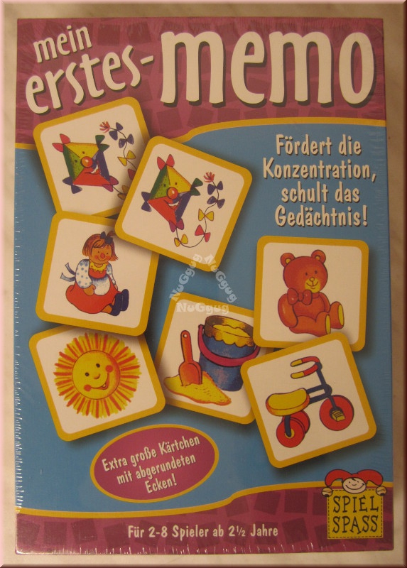 Mein erstes Memo, Erinnerungsspiel