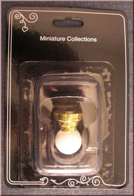 Puppenhaus Miniature Collections 119758, Lampe Globus weiß