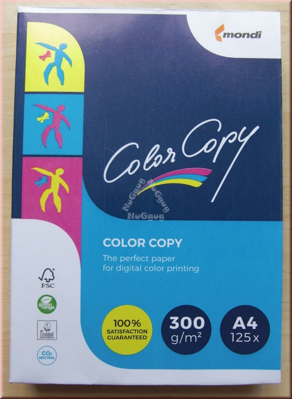 Kopierpapier A4 mondi Color Copy, weiss, 300 g/m², 125 Blatt, Druckerpapier