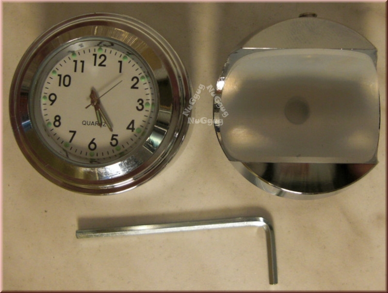 Uhr und Thermometer für Motorrad Lenker bis 24 mm Durchmesser