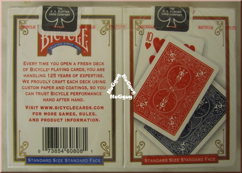 Bicycle Standard Pokerkarten, 2 x 54 Karten