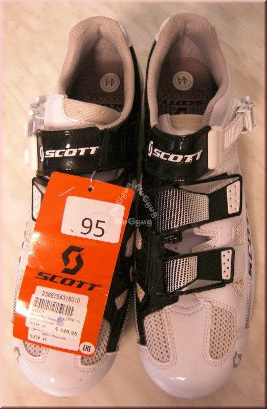 Scott Road Pro Rennradschuhe, weiss-schwarz, Größe 44