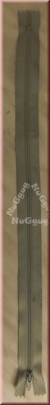 Reißverschluß hellgrau, 40 cm