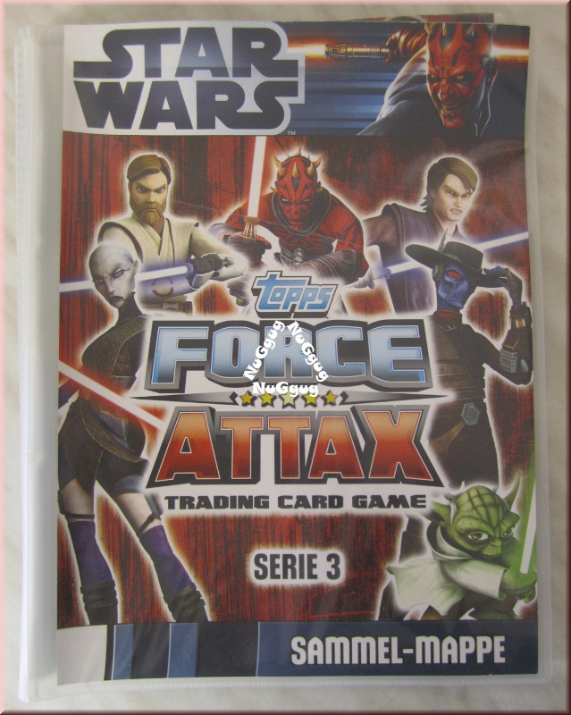 Star Wars Force Attax Serie 3 Sammel Mappe, mit 64 Karten