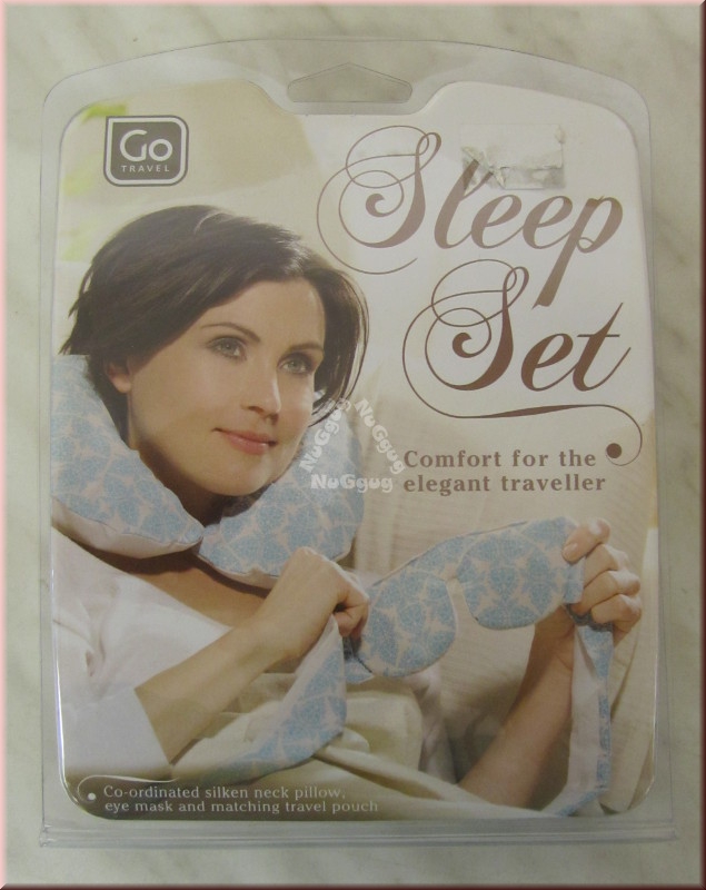 Go Travel Sleep Set, 3-teilig, Luxus-Schlafset, Nackenkissen