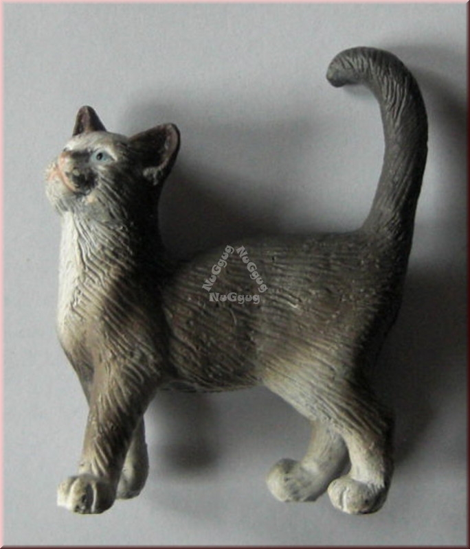 Schleich 13122, Katze stehend, grau, von 1997