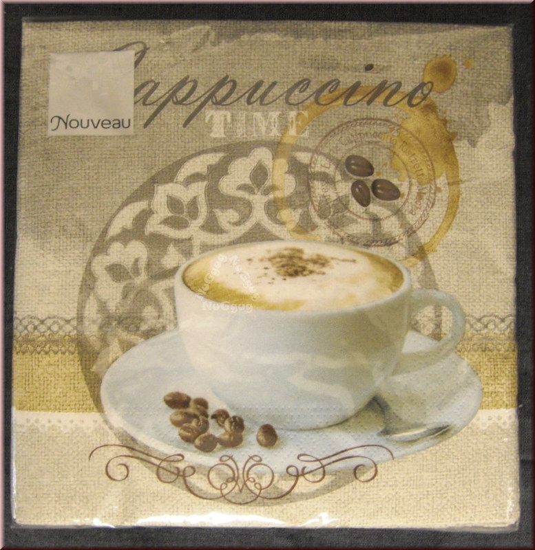 Servietten von Nouveau, "Cappuccino Time", 20 Stück