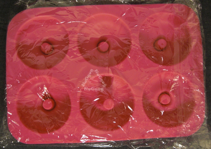 Silikonform "Donuts", 2 Stück, pink, Eiswürfel, Pralinen und Schokoladenform, Silikon
