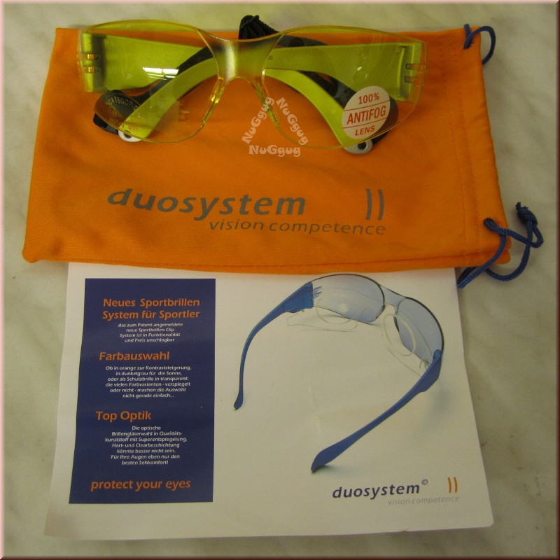 Sportbrille gelb von duosystem