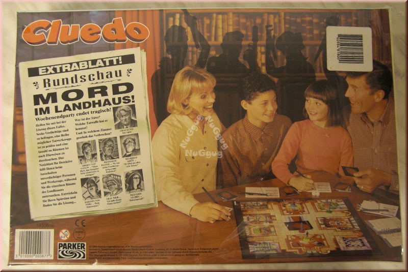 Cluedo - Das klassische Detektiv-Spiel, Brettspiel, von Parker