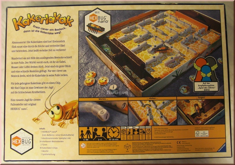 Kakerlakak, Aktions Brettspiel, von Ravensburger