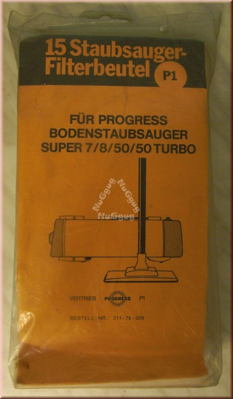 Staubsaugerbeutel P1 für Progress, 15 Stück