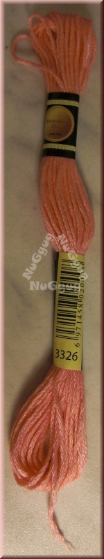 Stickgarn/Sticktwist Fligatto, 8 Meter, Farbe 3326 rosa mittel