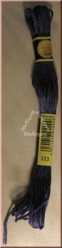 Stickgarn/Sticktwist Fligatto, 8 Meter, Farbe 333, blauviolett sehr dunkel